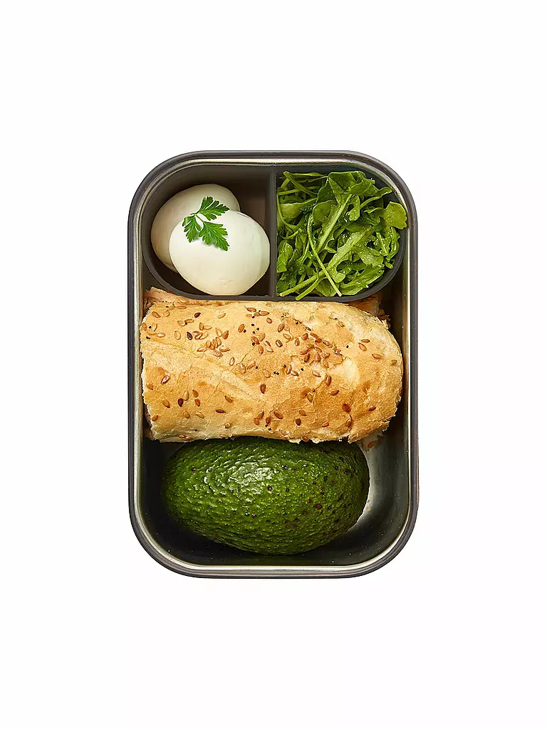 BLACK+BLUM | Fiambrera - Lunchbox grande 19x13,5cm Océano/Acero inoxidable | 