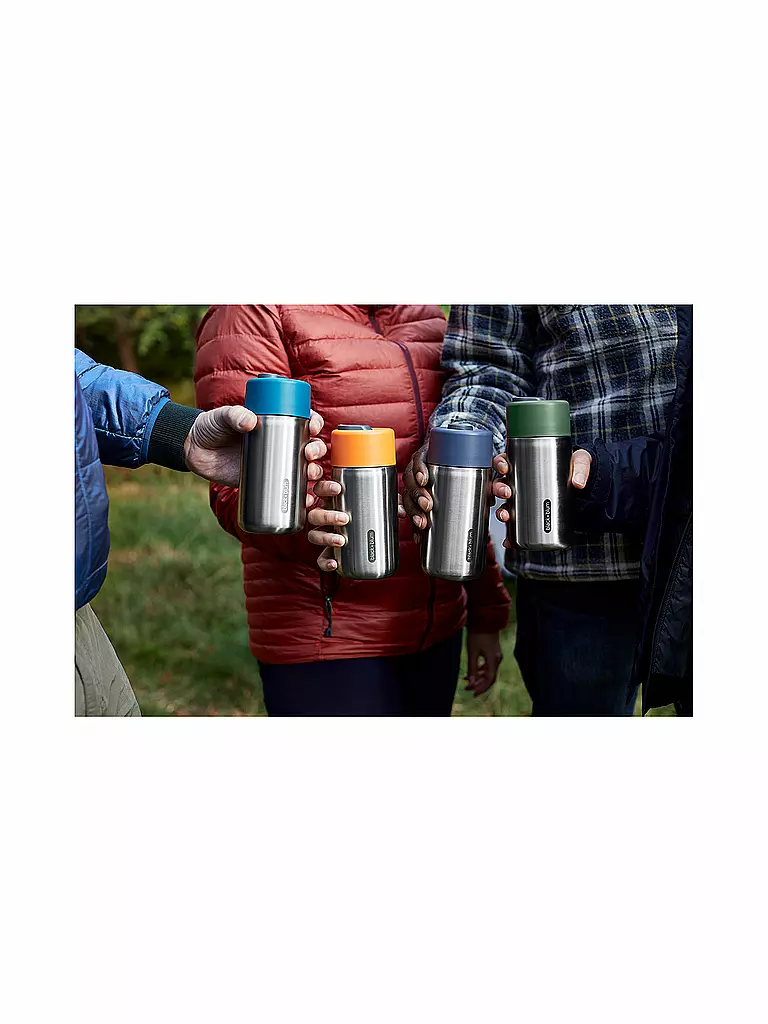 BLACK+BLUM | Termo - Vaso de acero inoxidable para llevar 340 ml Naranja/Acero inoxidable | 