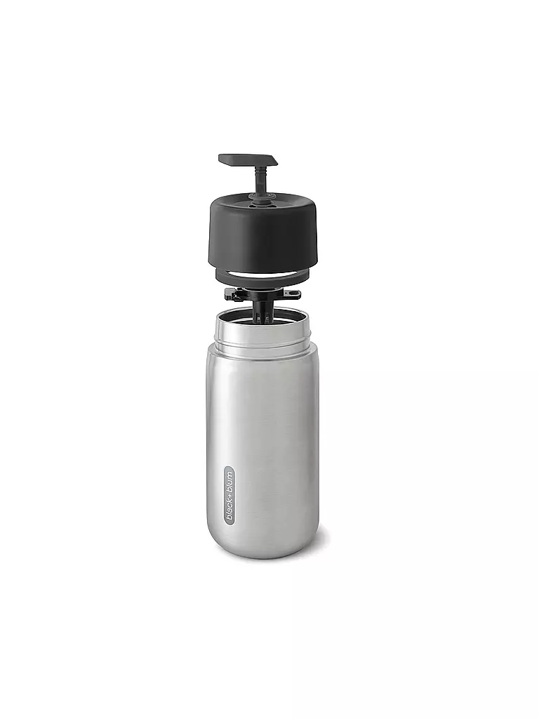 BLACK+BLUM | Termo - Vaso de acero inoxidable para llevar 340ml Negro/Acero inoxidable | Negro