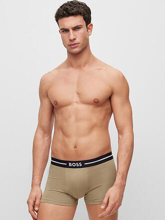 BOSS | Calzoncillos paquete de 3 negro oliva estampado