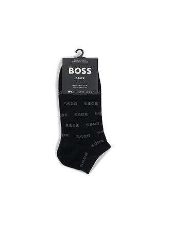 BOSS | Calcetines sneaker, paquete de 2, negro