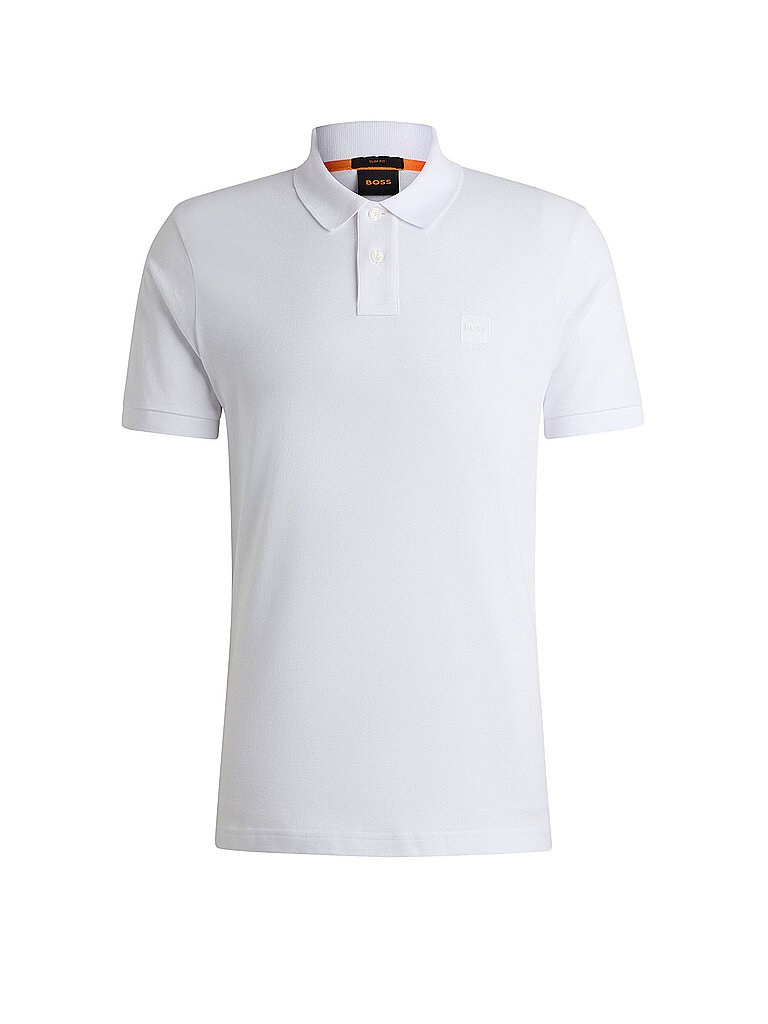 BOSS Poloshirt Slim Fit PASSENGER blanco