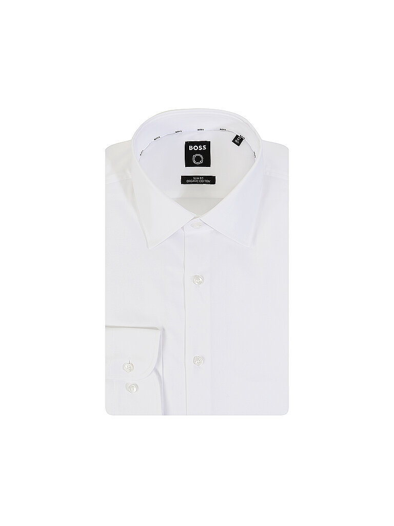 BOSS Camisa Slim Fit Hank blanco