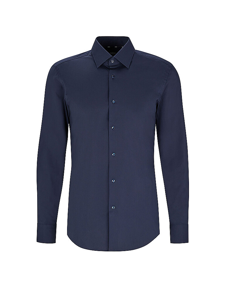 BOSS Camisa Slim Fit Hank azul