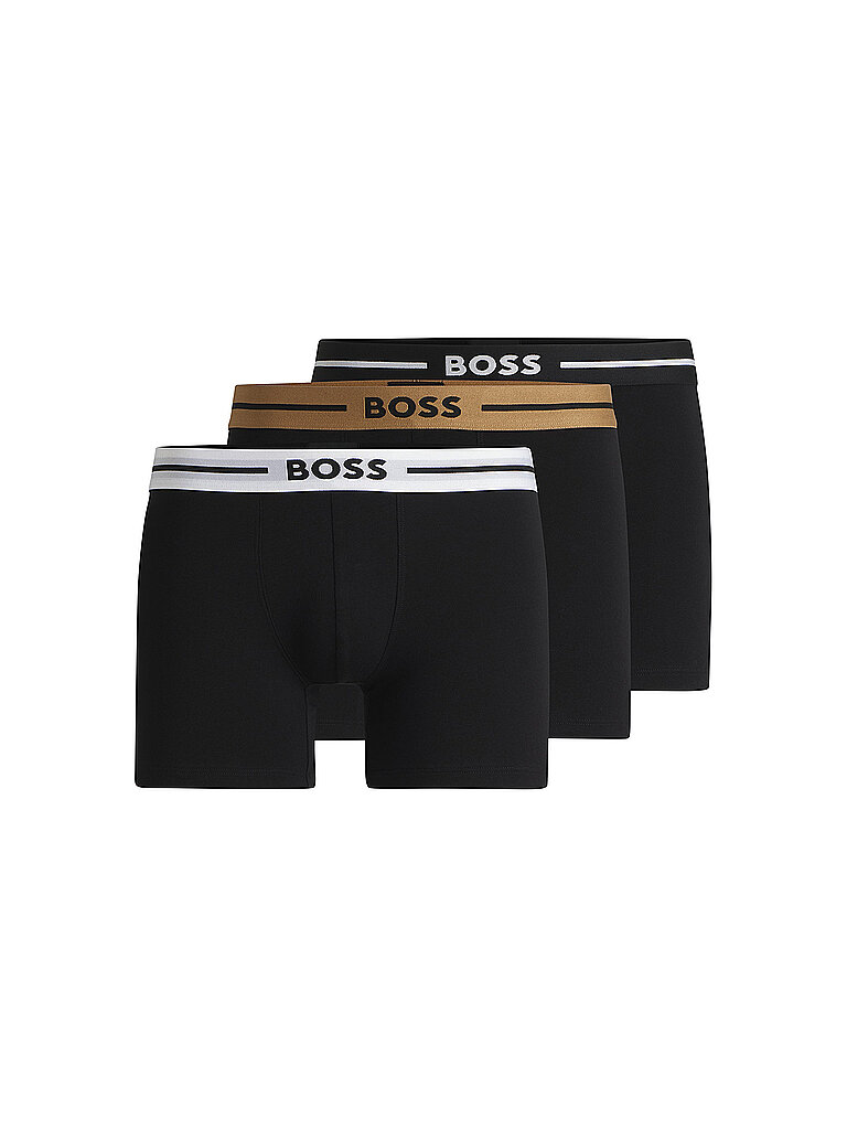 BOSS Calzoncillos paquete de 3 open miscellaneous negro