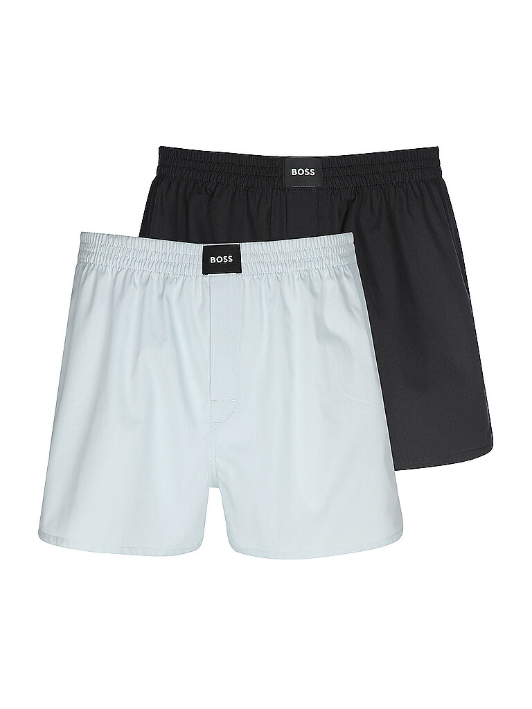 Boxershorts Paquete de 2 open blue blanco XL