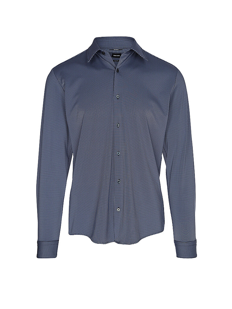 BOSS Camisa Slim Fit azul oscuro