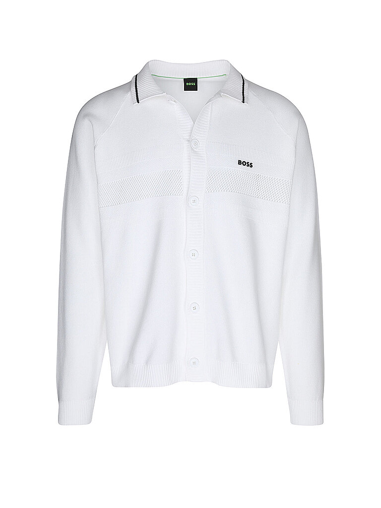 Boss Chaqueta de punto blanco L