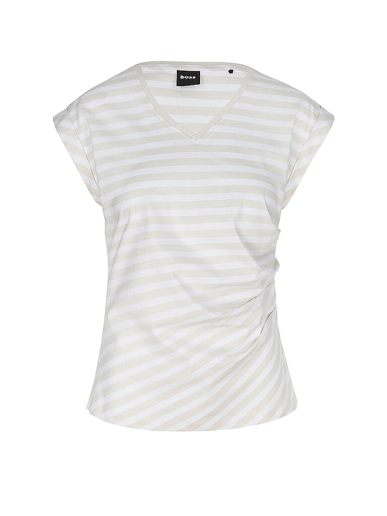 Camiseta EVKA_STRIPED blanco M