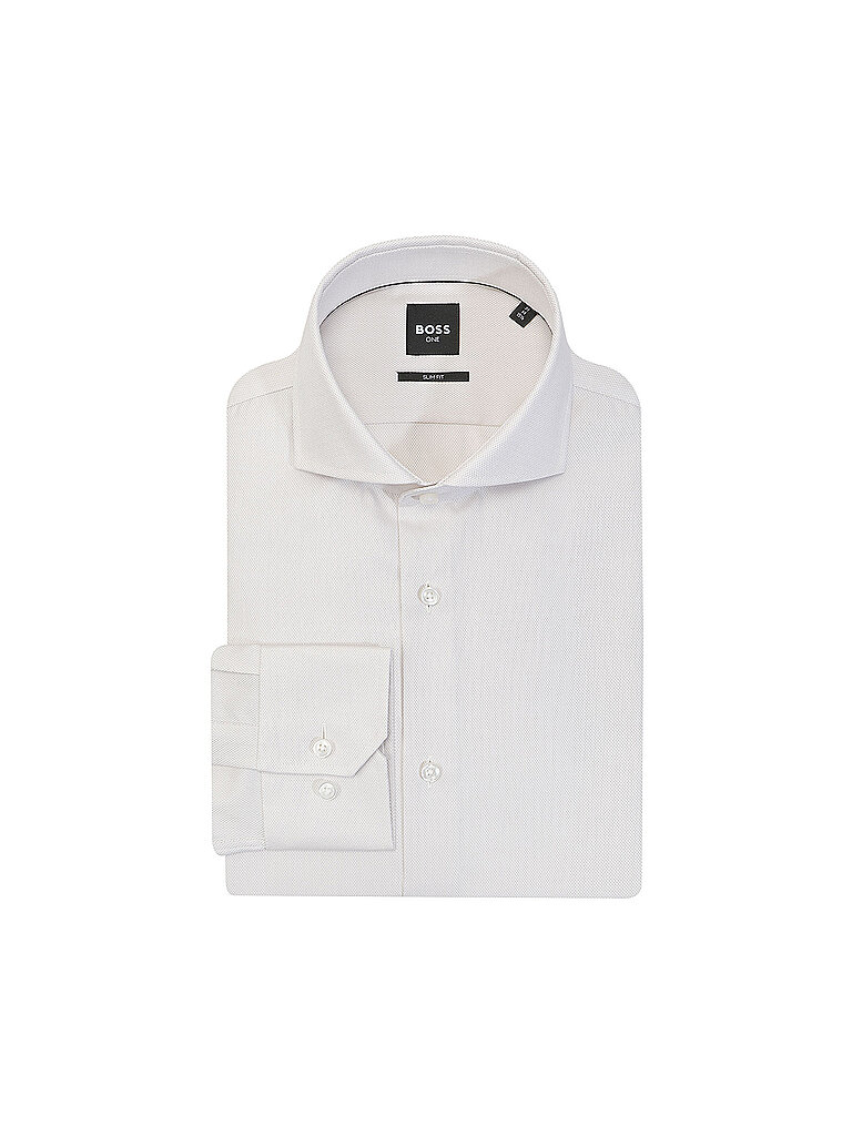 Boss Camisa Slim Fit beige 40