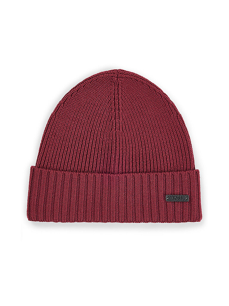 BOSS Gorro - Gorro FATI rojo oscuro