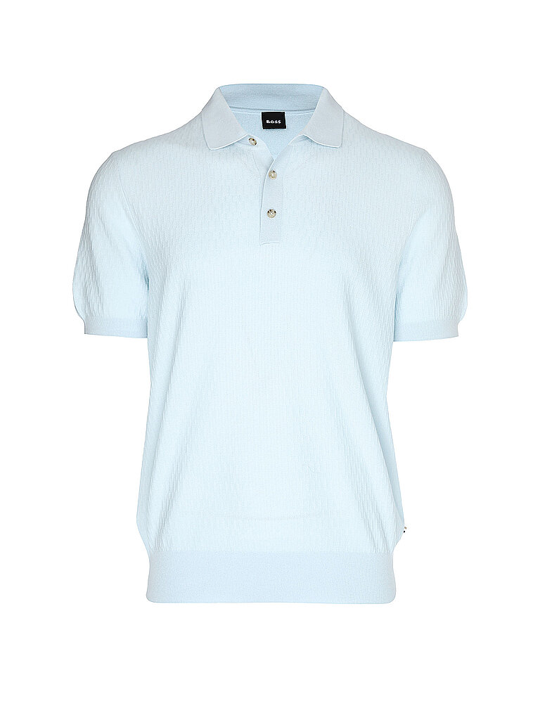 BOSS Polo H-LURAZIO azul claro