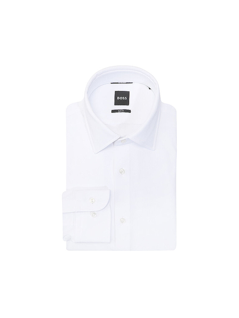 BOSS Camisa Slim Fit P-HANK blanco
