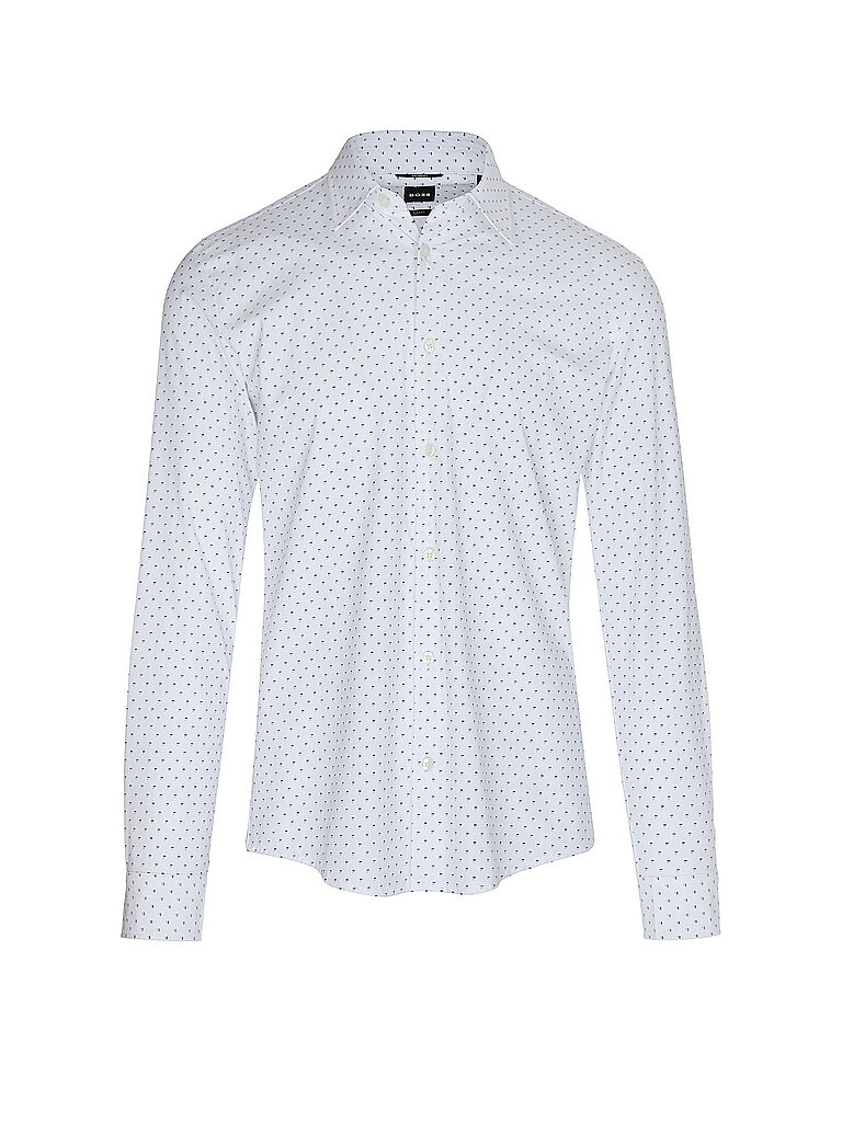 BOSS Camisa Slim Fit ROAN blanco