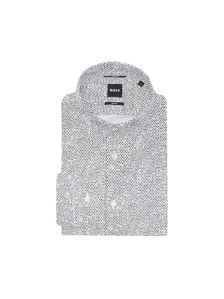 BOSS Camisa Slim Fit ROAN blanco