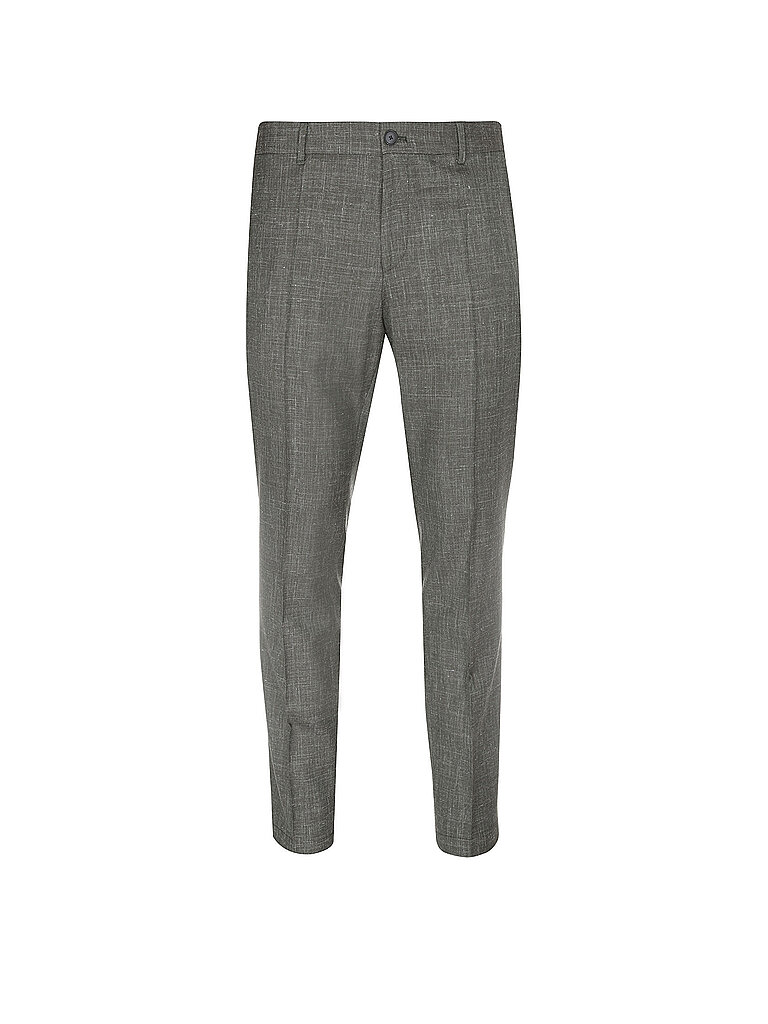 BOSS Pantalón de traje verde oscuro