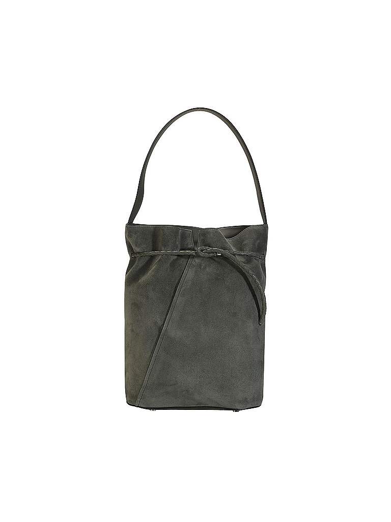 BOSS Bolso de piel - Bucket Bag verde