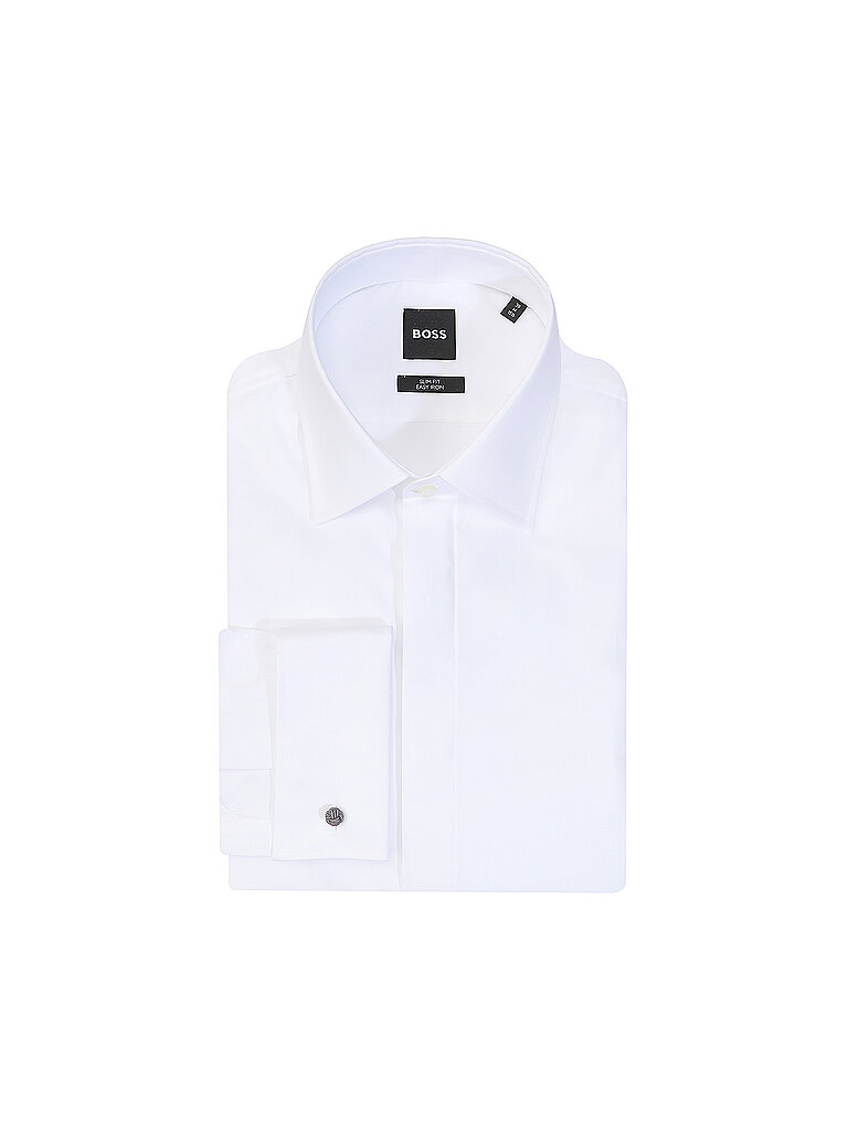 Boss Camisa Slim Fit blanco 39