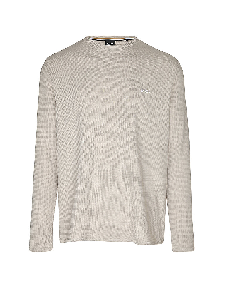 BOSS Sudadera Loungewear WAFFLE LS beige