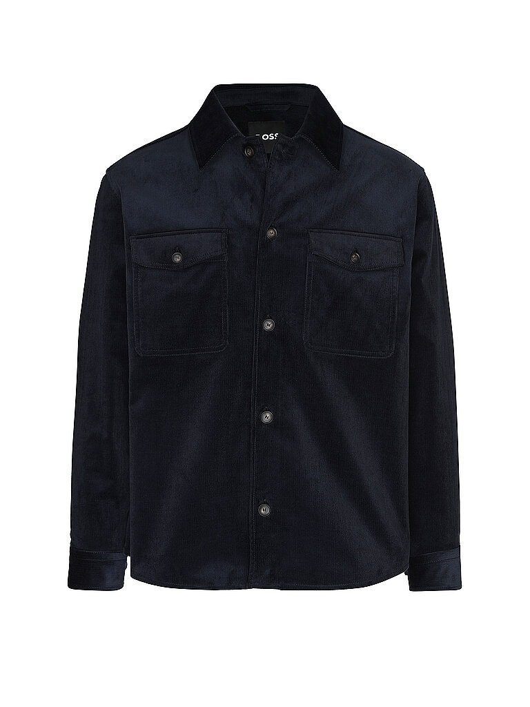 BOSS Overshirt C-CARPER azul oscuro