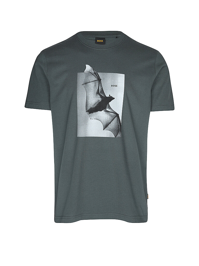 BOSS Camiseta TE_BEING verde oscuro