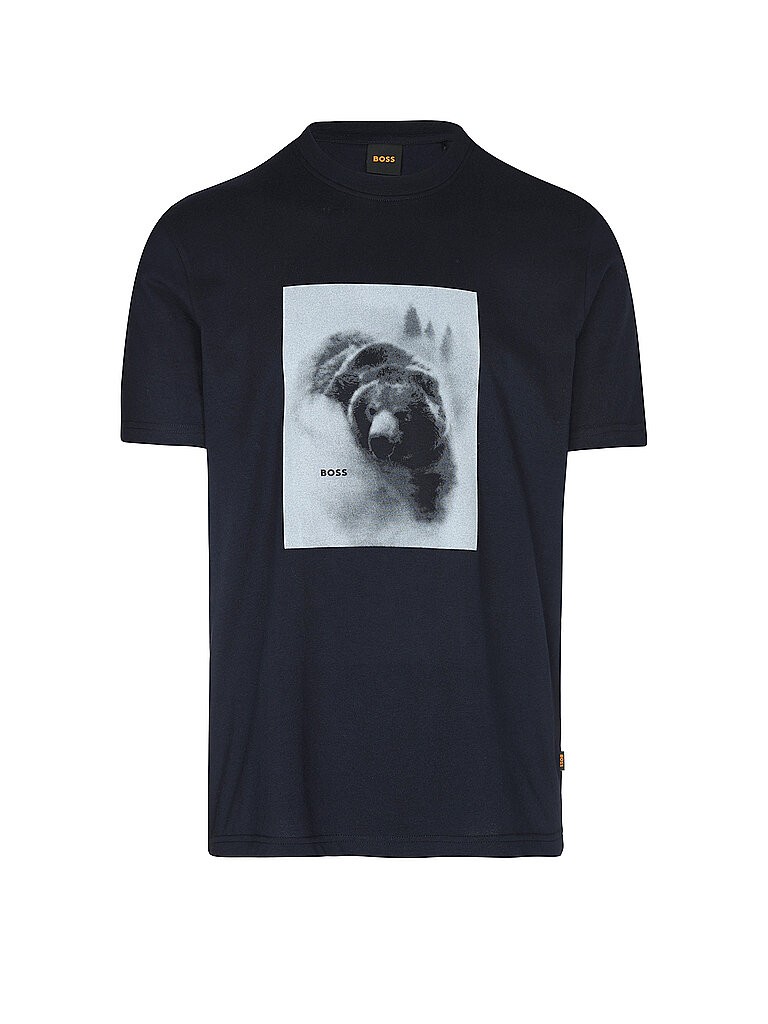BOSS Camiseta TE_BEING azul oscuro