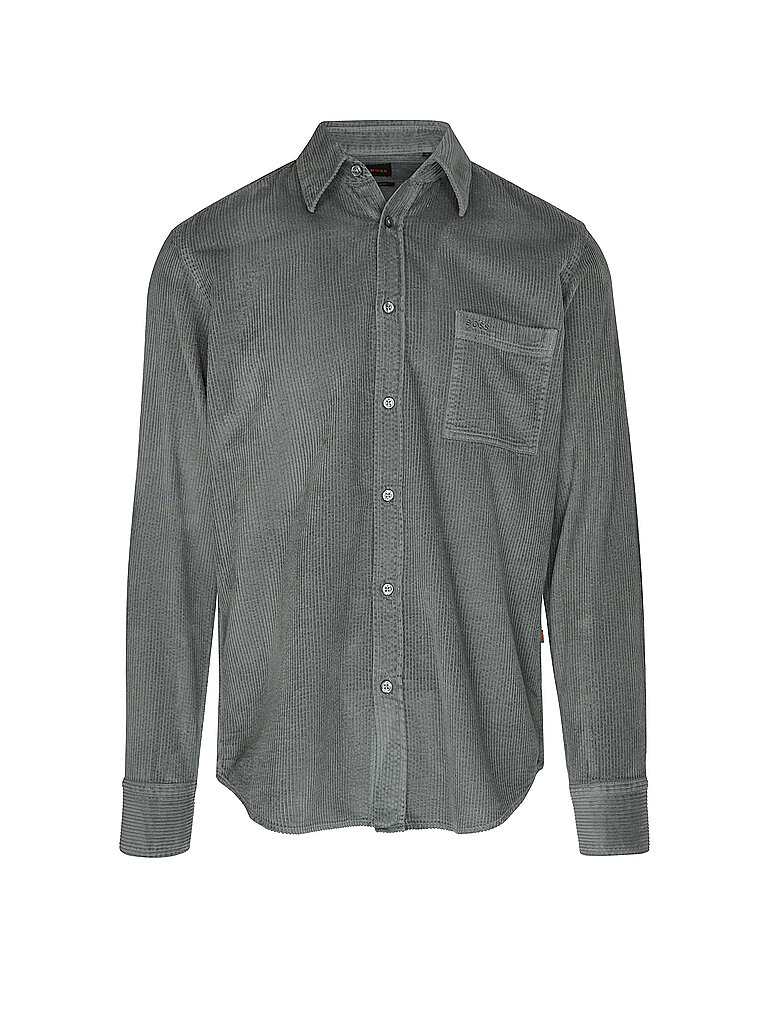 BOSS Camisa Regular Fit RELEGANT_6_M verde oscuro