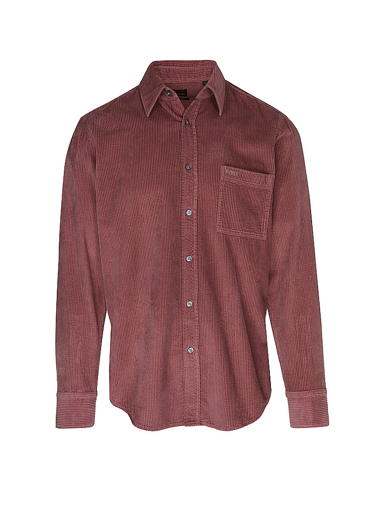 BOSS Camisa Regular Fit RELEGANT_6_M rojo oscuro