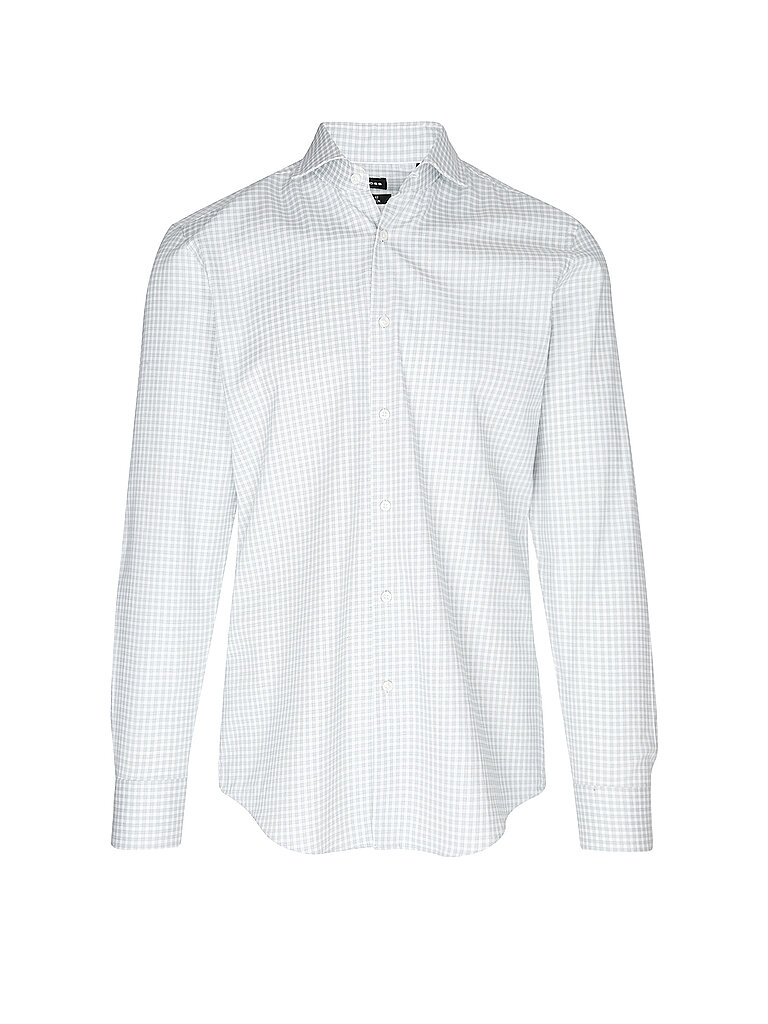 BOSS Camisa Slim Fit HANK verde oscuro