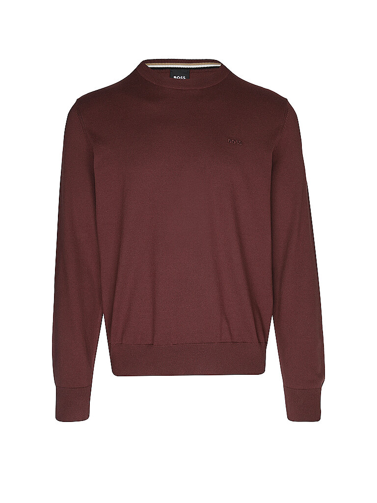 BOSS Pullover UPACAS-L rojo oscuro
