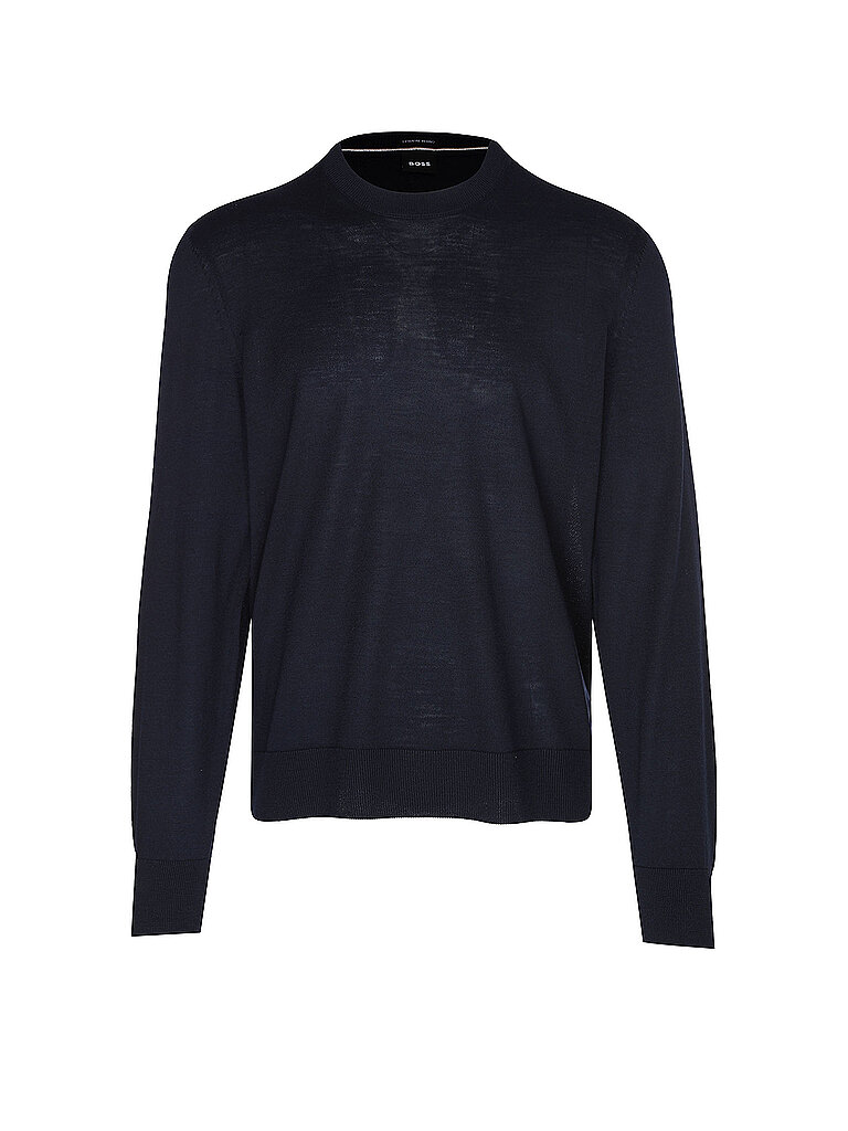 BOSS Pullover H-LENO azul oscuro