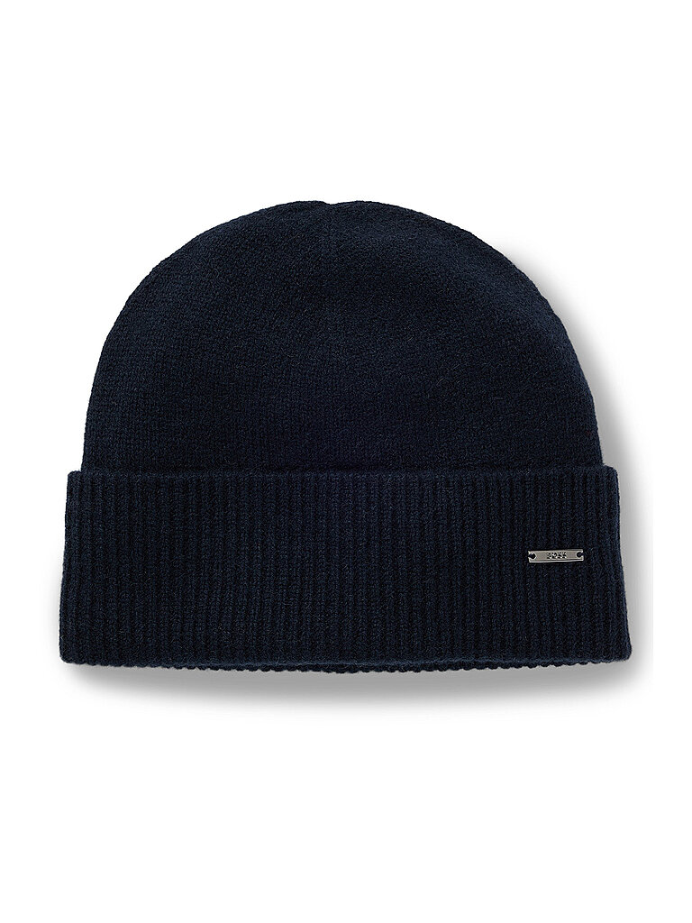 BOSS Gorro de cachemira - Gorro HONESTO azul oscuro