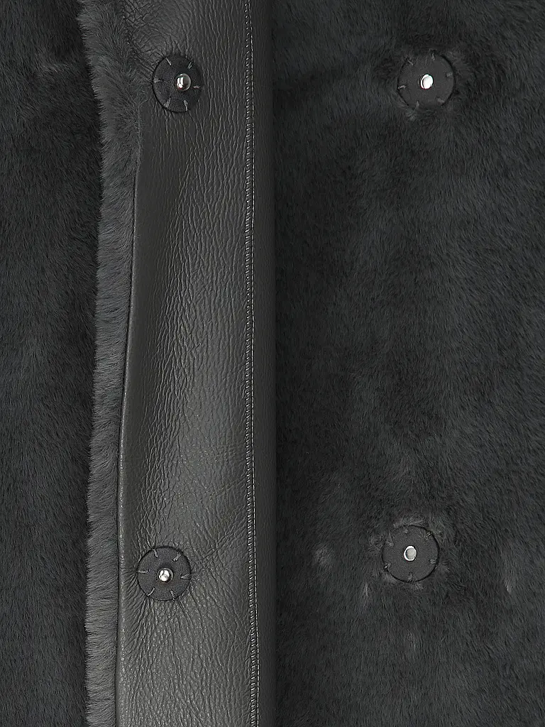 BOSS | Abrigo de lana con aspecto de piel COSFUR_DF | 