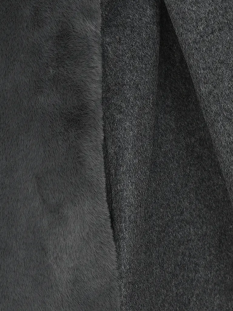 BOSS | Abrigo de lana con aspecto de piel COSFUR_DF | Gris