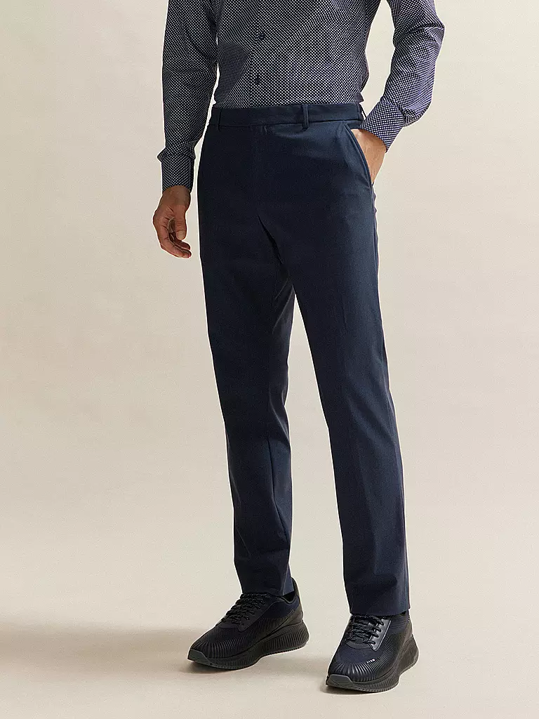 BOSS | Anzughose | Azul oscuro