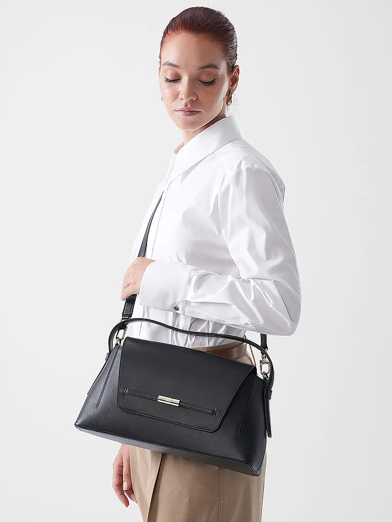 BOSS | Bolso de cuero - Bolso bandolera PETRAH | Negro