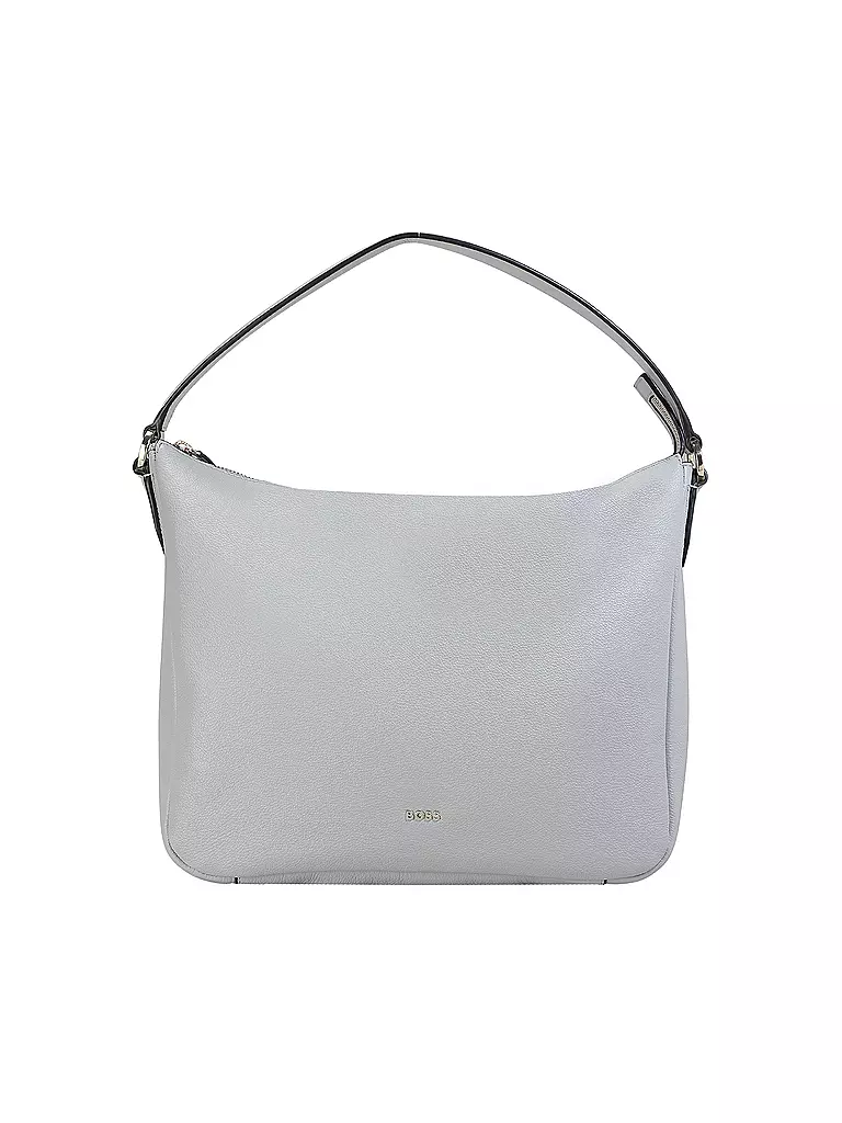 BOSS | Bolso de cuero - Bolso Hobo ALYCE Medium | Blanco