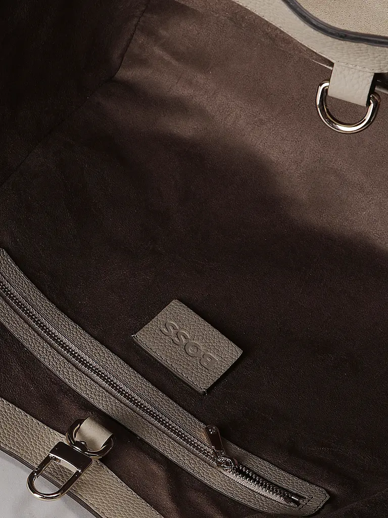 BOSS | Bolso de cuero - Bolso Hobo LENAH | Beige