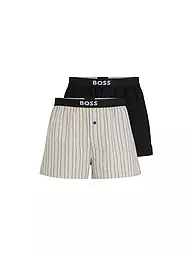 BOSS | Boxershorts Paquete de 2 open blue | Beige