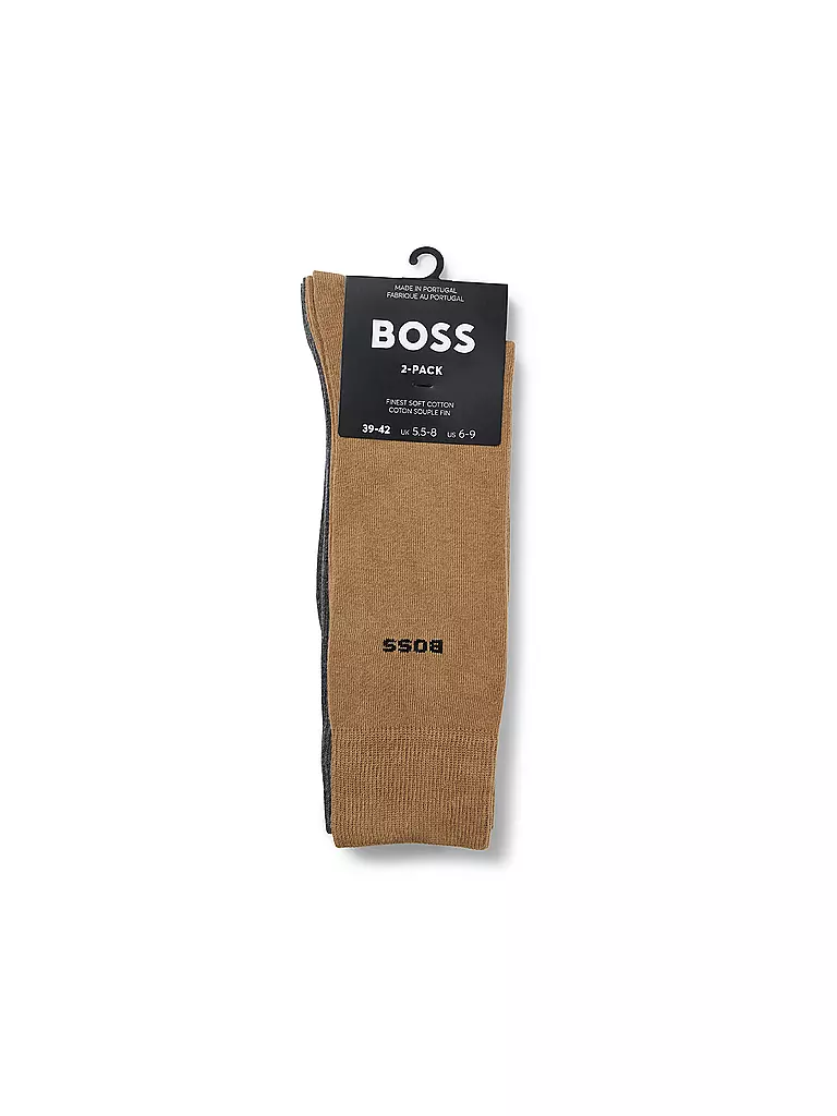 BOSS | Calcetines, paquete de 2, beige medio | Beige