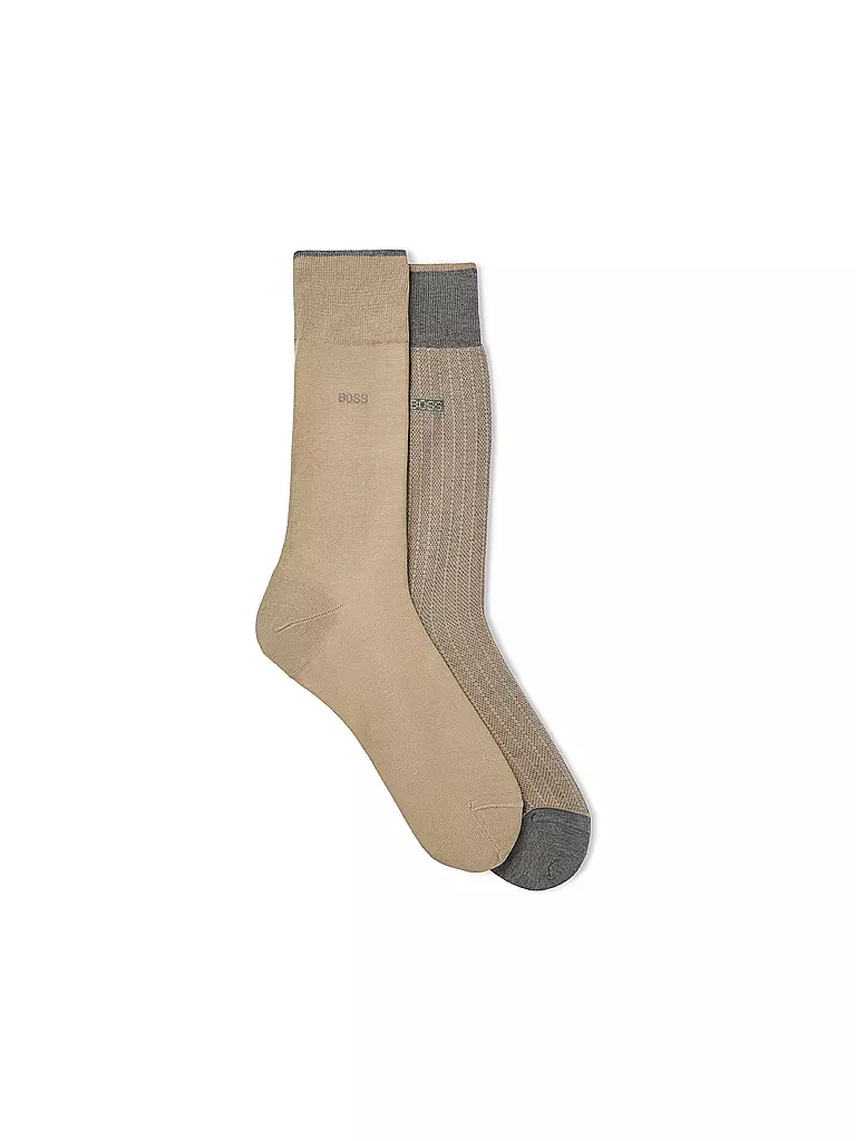BOSS | Calcetines, paquete de 2, gris medio | Gris