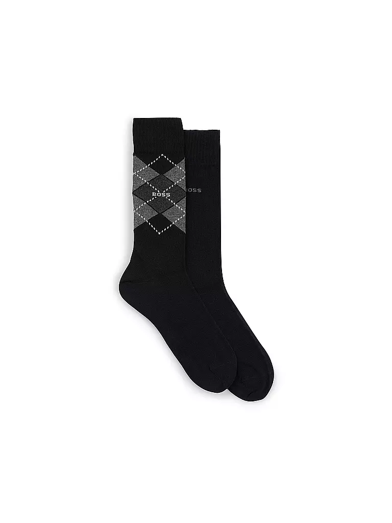 BOSS | Calcetines, paquete de 2, negro | Negro