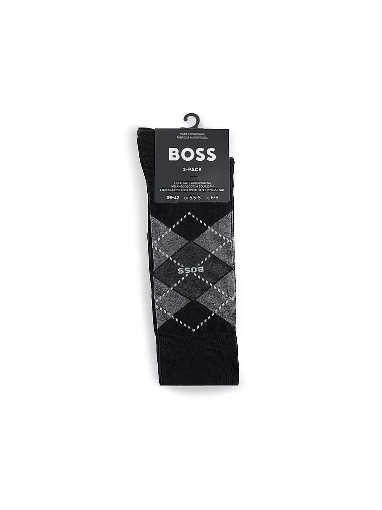 BOSS | Calcetines, paquete de 2, negro | 
