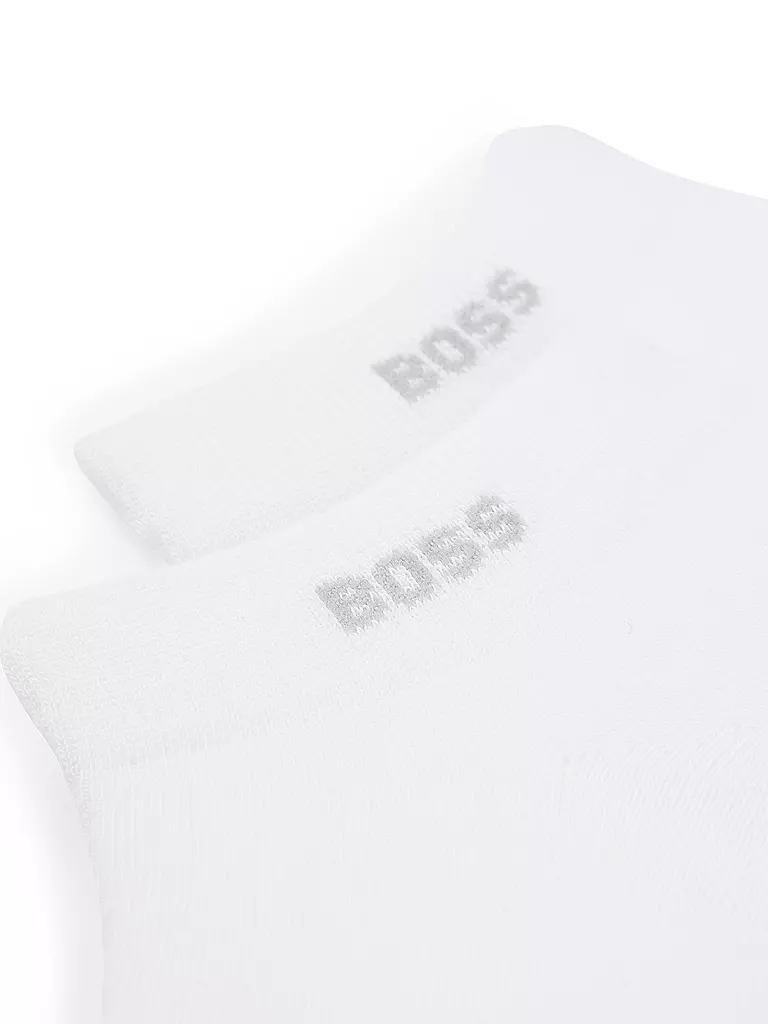 BOSS | Calcetines cortos deportivos, paquete de 2 unidades, blanco | 