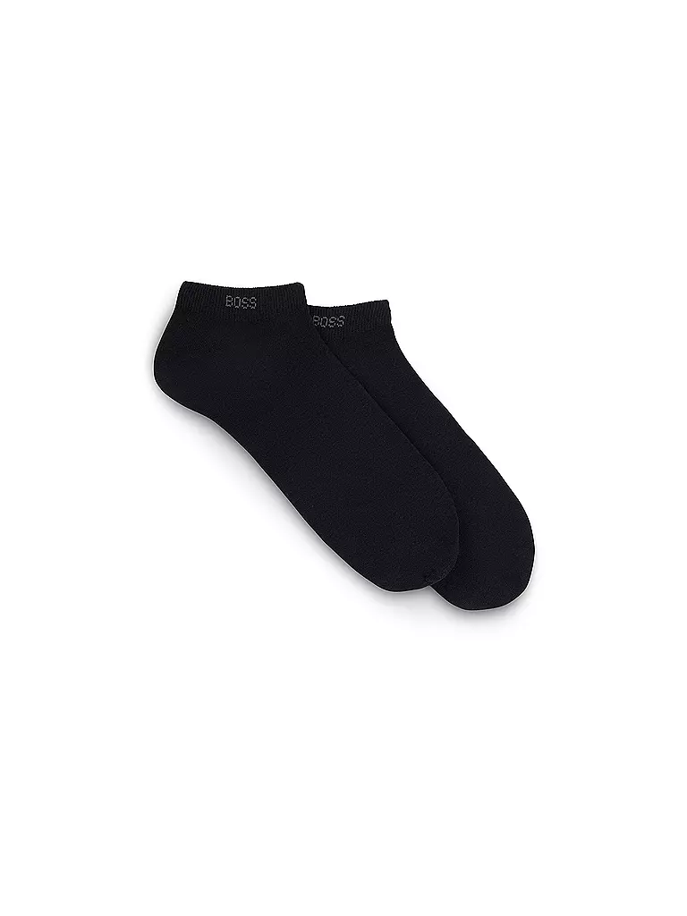 BOSS | Calcetines cortos pack de 2 azul oscuro | Negro