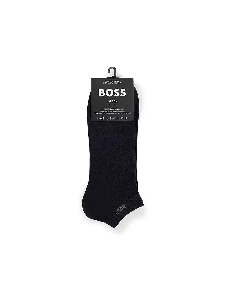 BOSS | Calcetines cortos pack de 2 azul oscuro | 