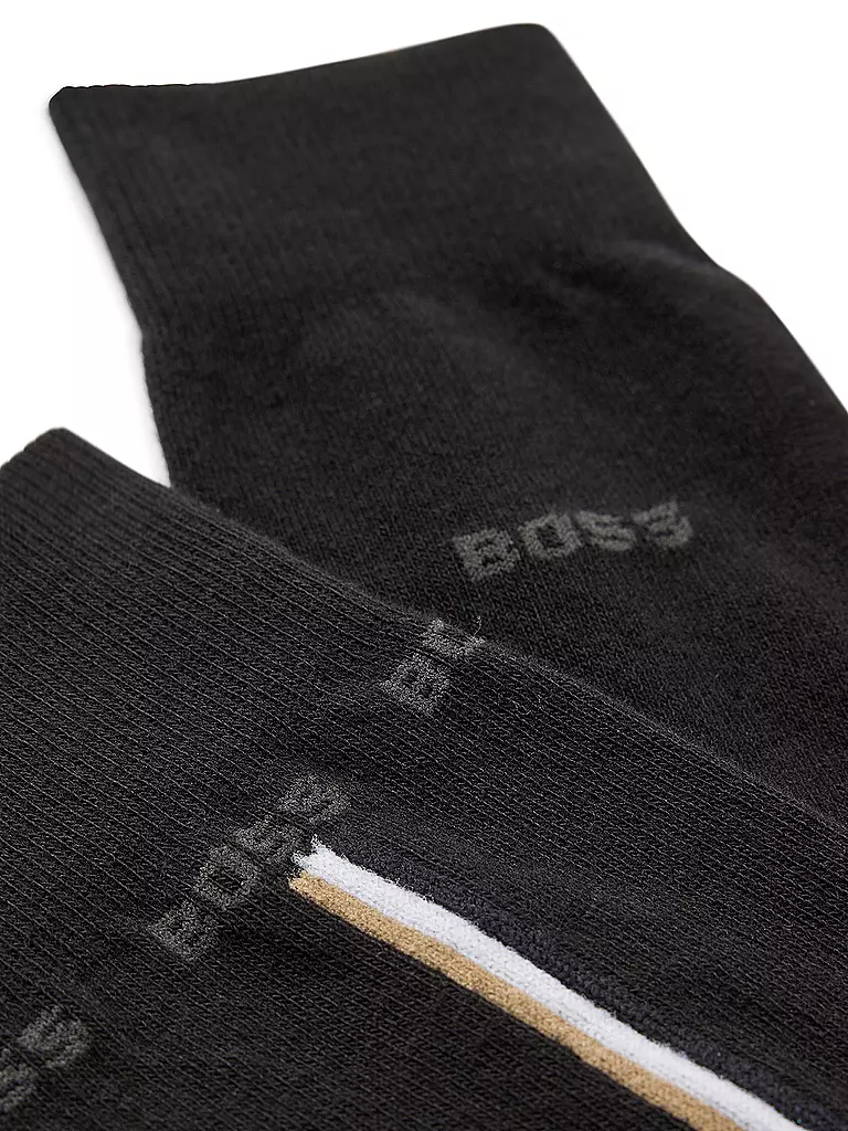 BOSS | Calcetines de hombre ICONIC, paquete de 2, negro | 