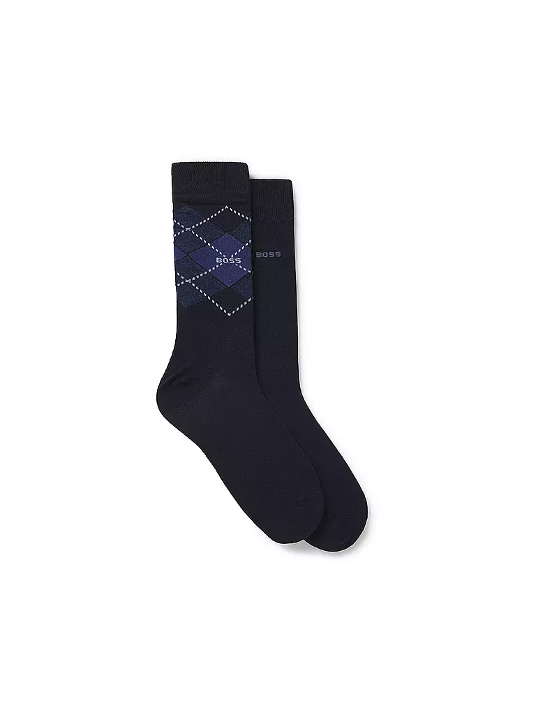 BOSS | Calcetines paquete de 2 azul oscuro | Azul oscuro