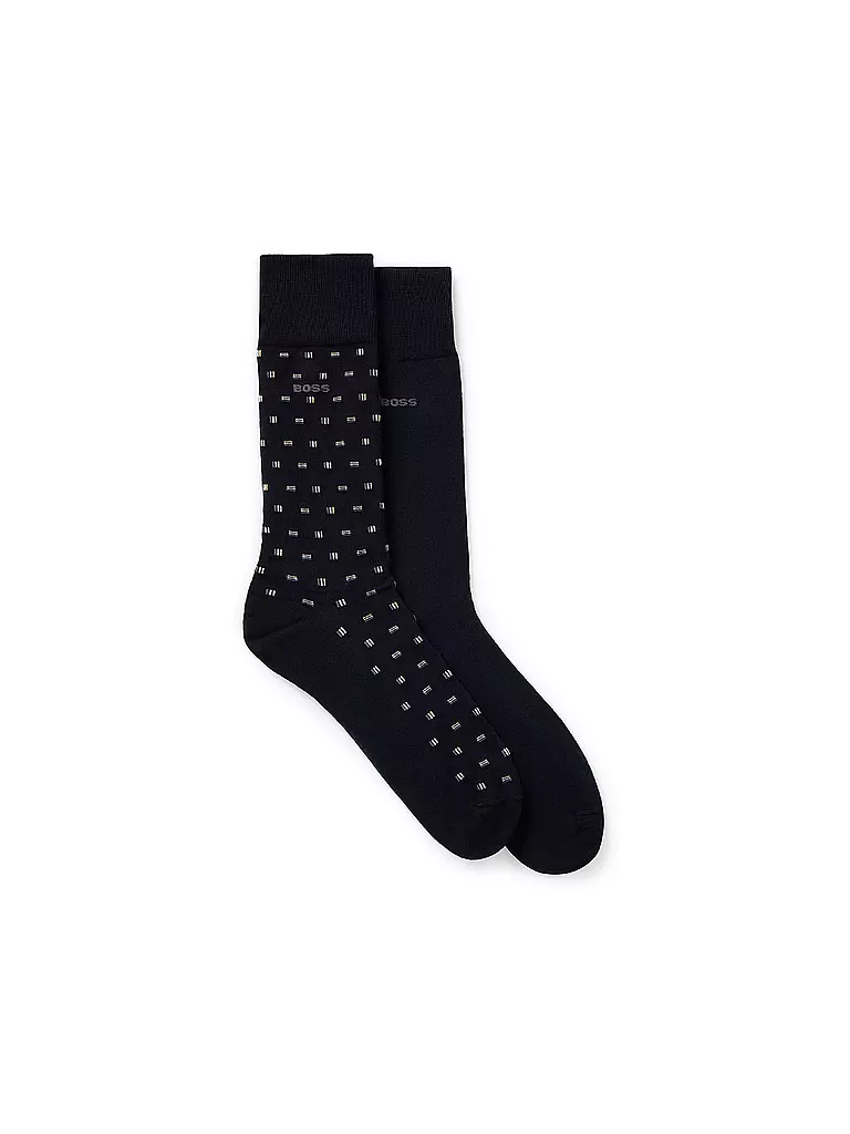 BOSS | Calcetines paquete de 2 azul oscuro | Azul oscuro