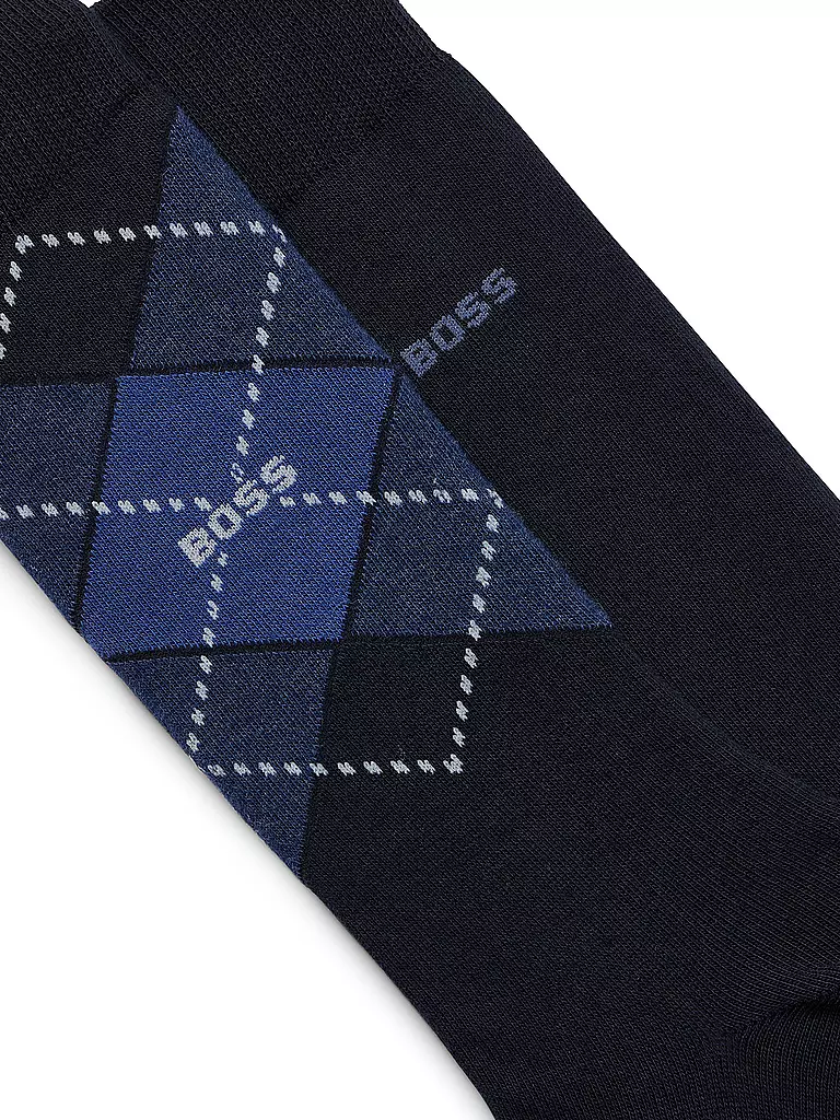 BOSS | Calcetines paquete de 2 azul oscuro | Azul oscuro